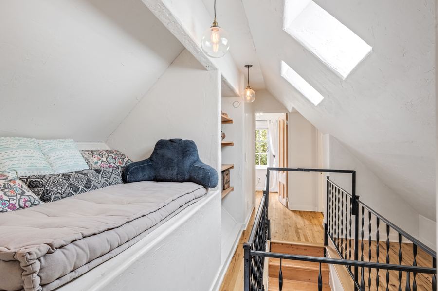 Loft reading nook