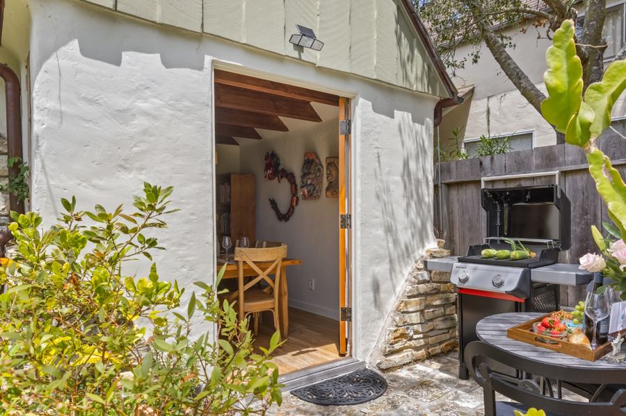 Patio dining area